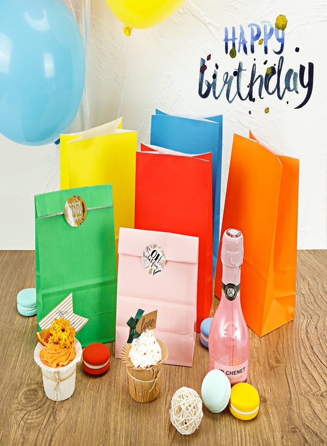 TOMNK 36pcs Paper Party Favor Bags, 9 Colors Small Gift Bags, 9.2 x 5.2 x 3.2, Wrapped Mini Goodie Bags for Birthdays, Baby Showers, Crafts and Activities, May Day, Wedding (Assorted Colors) - Image 4